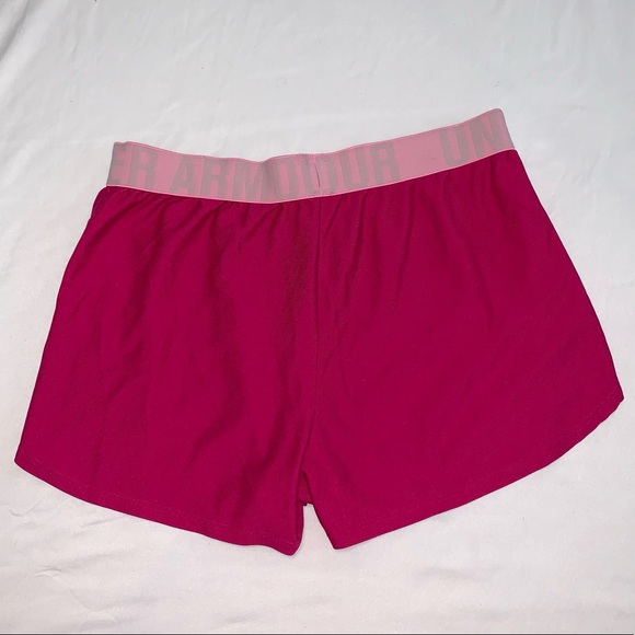 UNDER ARMOUR Women’s Bright Pink Loose Heatgear Sport Fitness Running Shorts S - Picture 6 of 14